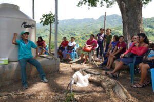 Pozo Agua y Huerto Comunitario, en Tacuba