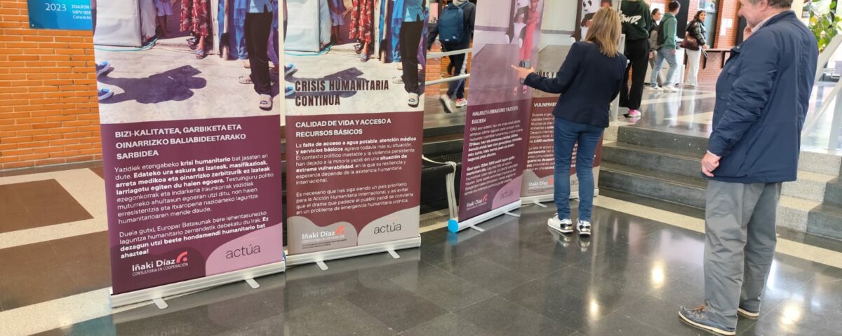 Exposición Yazidies UPV Vitoria